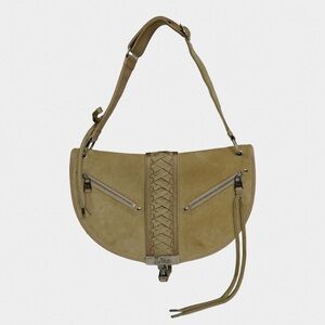 Dior Beige Suede Admit It Shoulder Bag